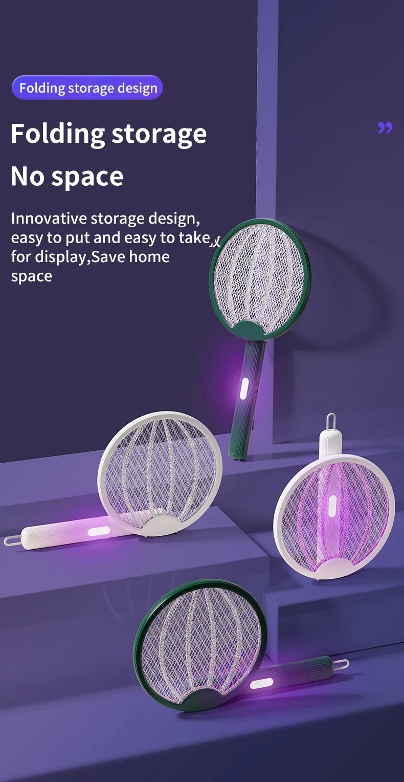 Foldable Electric Mosquito Killer Racket